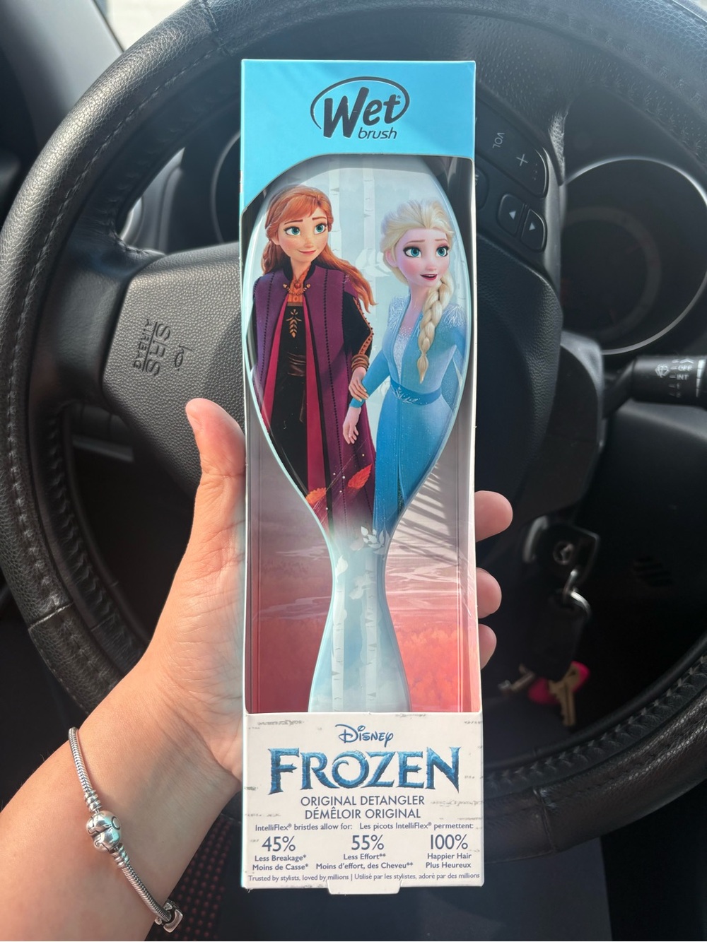 Wet brush Disney Frozen Anna & Elsa Light Blue hair brush